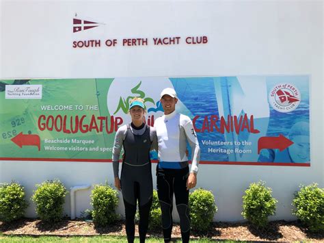 3x laser vice world champion 🥈. Emma Plasschaert and Matt Wearn - South of Perth Yacht Club