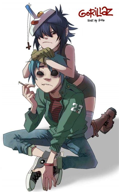 Noodle X 2d Gorillaz Amino