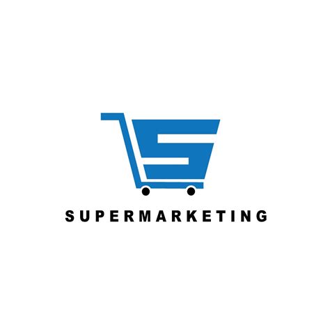 Elegant Modern Supermarket Logo Design For Supermarketing By Shin