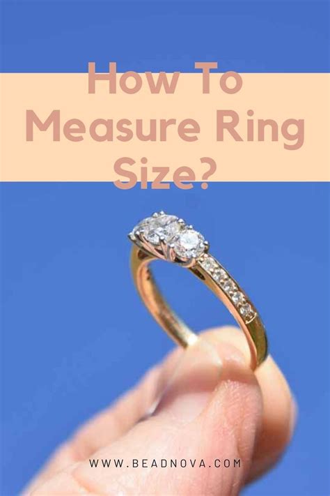 How To Measure Ring Size At Home A Simple Way To Resize Rings Beadnova In 2022 Measure Ring