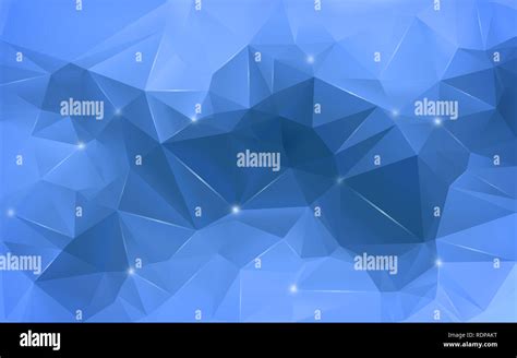 High Resolution Blue Polygon Mosaic Vector Background Smooth Abstract