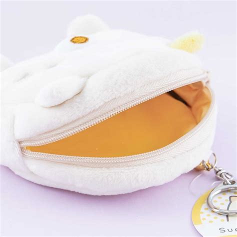 Sumikko Gurashi Fluffy Round Face Coin Purse Neko Blippo