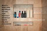 How To Build Shelves In A Tile Shower Pictures