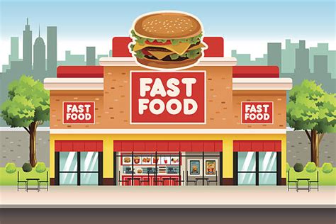 Fast Food Restaurant Illustrations Royalty Free Vector Graphics And Clip