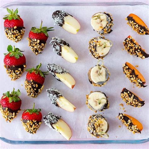 Dark Chocolate Covered Fruit A Fun After School Treat To Make With The