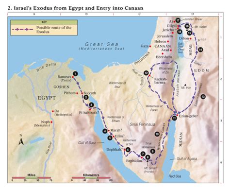 2 Israels Exodus From Egypt And Entry Into Canaan