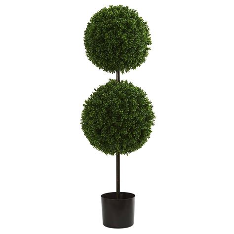 35 Boxwood Double Ball Artificial Topiary Tree Uv Resistant Indoor