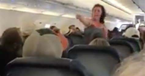 woman unleashes profanity laced rant up and down aisle after plane lands for passenger in coma