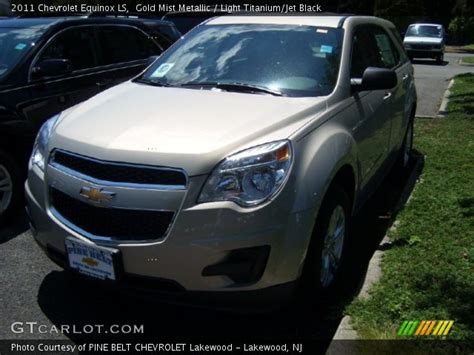 Gold Mist Metallic 2011 Chevrolet Equinox Ls Light Titaniumjet