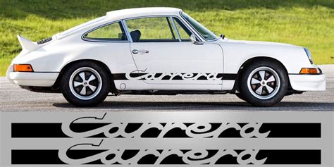 Decal To Fit Porsche 911 Carrera Rs Script Side Decal Graphic Por0242