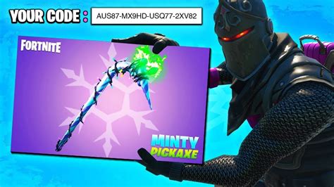 How To Get Free Pickaxe Code In Fortnite Free Minty Pickaxe Codes