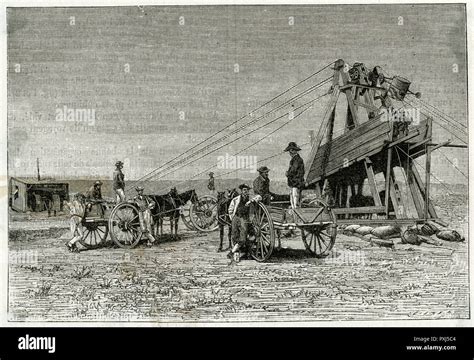 Diamond Mining At Kimberley 1885 Stock Photo Alamy
