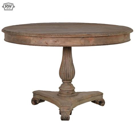Rustic French Pine Round Dining Table Rathwood