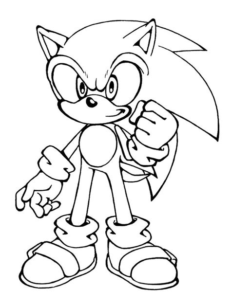 Dibujos Para Colorear Sonic Para Desarrollar La Generación Menor