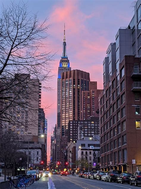 Nyc Sunset Empire State Building Photograph By Jill Rachel Jacobs