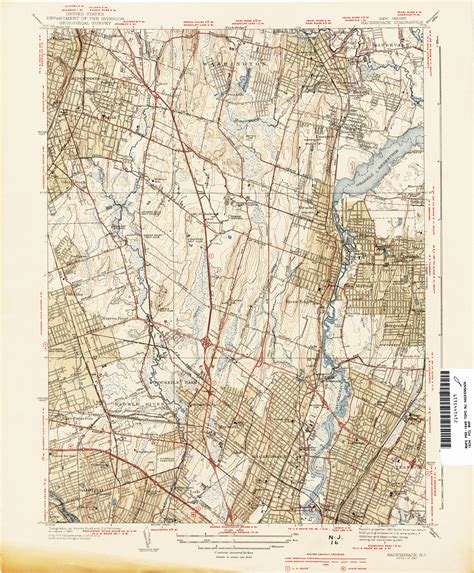 Topographic Map Of New Jersey Map