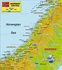 Karte von Mittelnorwegen (Region in Norwegen) | Welt-Atlas.de