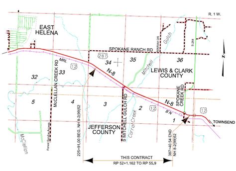 Project Maps Highway 287 Diehl Ranch Dr To Spokane Creek Rd