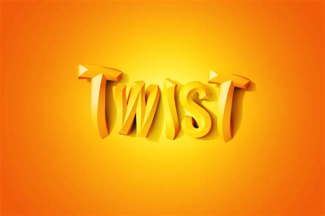 Twist Psd 3d Letters Graphic Objects Creative Market