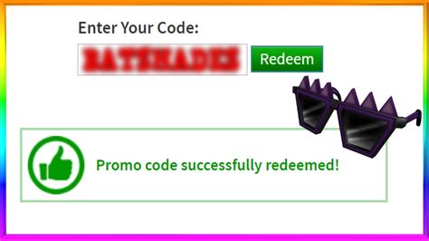 New Secret Roblox Promo Code Spiky Creepy Shades Youtube