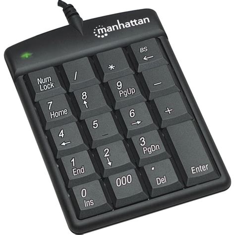 Manhattan Usb Numeric Keypad With 19 Full Size Keys Asynchronous