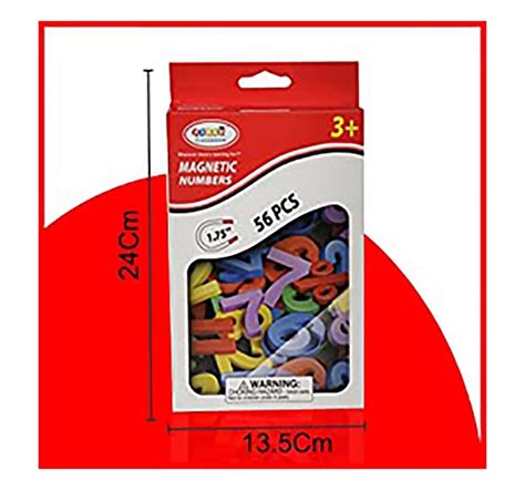 Shop Comdaq Multi Color Magnetic Numbers 56 Pcs Early Learner Toy For