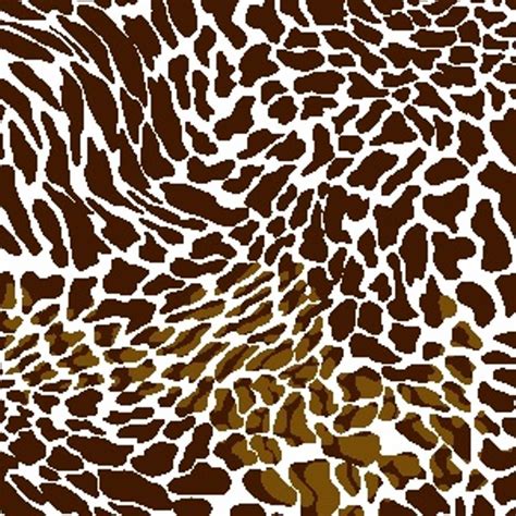 Cotton Fabric Pattern Fabric African Animal Brown And
