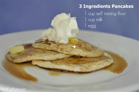 Pancake Recipe 3 Ingredients Be A Fun Mum