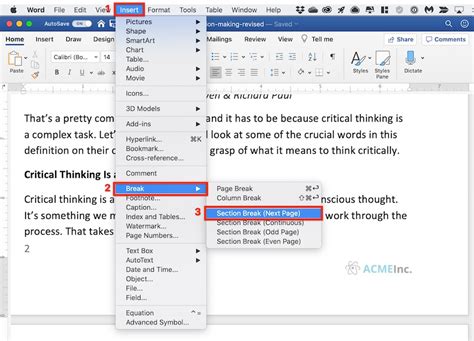 How To Insert View Or Delete Section And Page Breaks In Microsoft Word