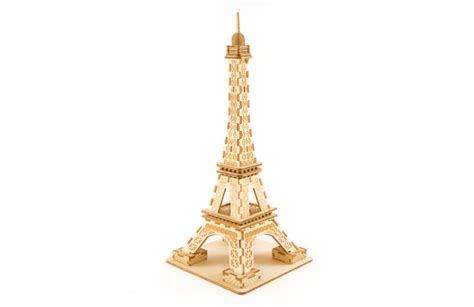 Small Eiffel Tower Ki Gu Mi Wooden Puzzle