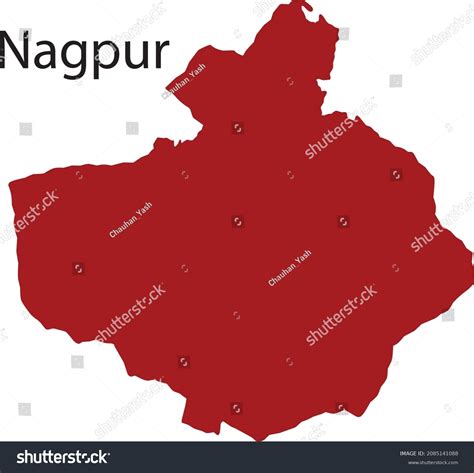 Map Of Nagpur City In India Royalty Free Stock Vector 2085141088