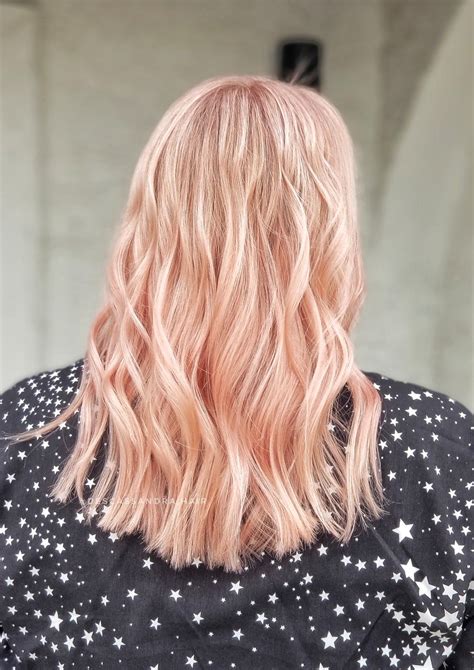 pink peach long hair styles peach hair hair styles