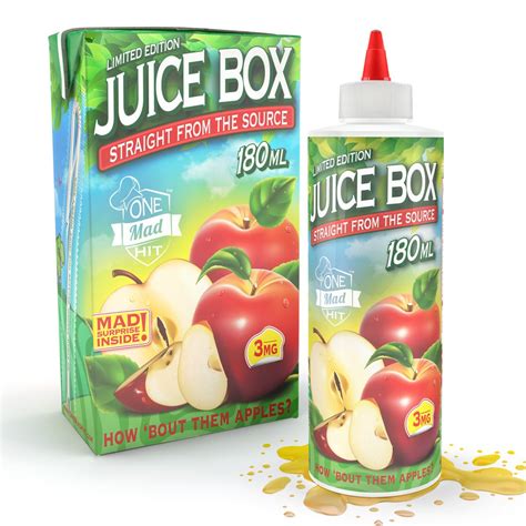 Juice Box E Juice 180ml One Mad Hit E Liquid The Best Vape