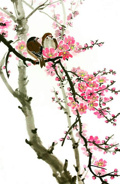 Pin By Miss Raine On Beautiful Nature Cherry Blossom Painting