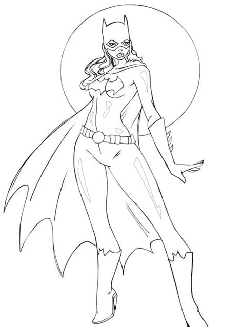 Dibujos De Batgirl 1 Para Colorear Para Colorear Pintar E Imprimir