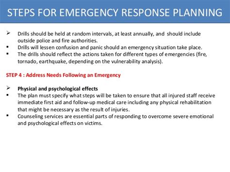 All personnel involved in an aircraft accident / incident or other see osha's 29 cfr 1910.1030 for control measures. OSHA Emergency Response Plan