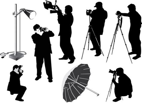 Photographer Silhouette Vector Free Vector Download 5538 Free Vector