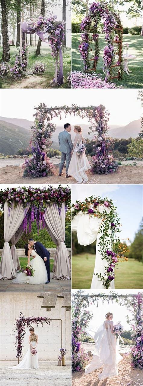 2019 Brides Favorite Purple Wedding Colors Purple Wedding Arches For