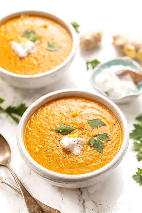 Ginger Turmeric Carrot Soup Anti Inflammatory Recipe Simply