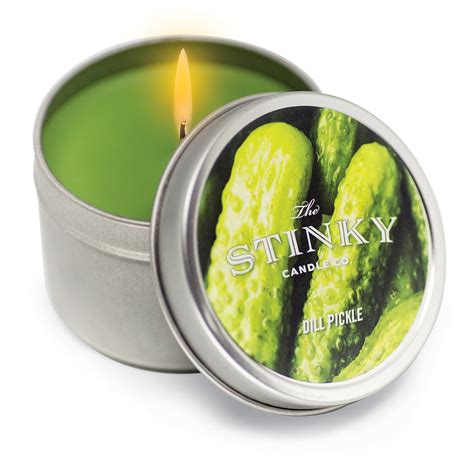 dill pickle scented candle in tin 4 oz collections etc