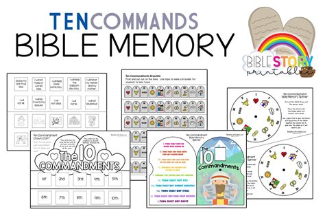 Ten Commandments For Kids Bible Activity Pack The Crafty Classroom