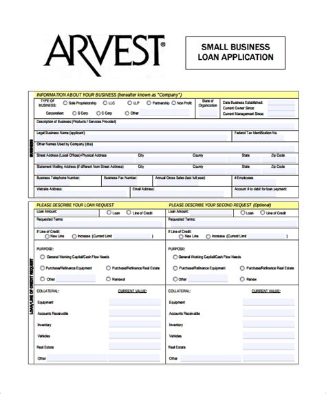 Free 7 Business Application Forms In Pdf