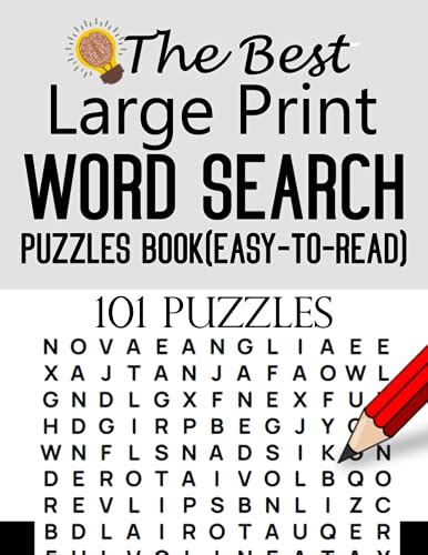 The Best Large Print Word Search Puzzles Bookeasy To Read 101