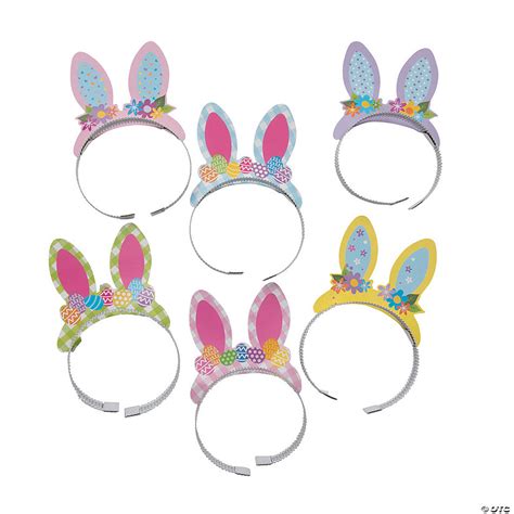 Easter Bunny Ears Headbands 48 Pc Oriental Trading
