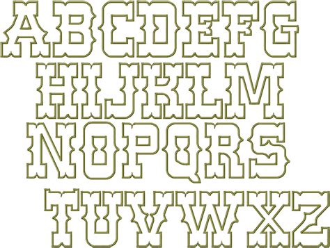 6 Best Images Of Western Fonts And Free Printable Letters Western