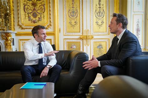 حسن سجواني Hassan Sajwani on Twitter Elon Musk meets French President Emmanuel Macron in