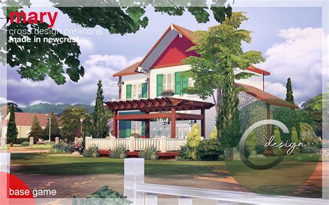 The Sims Maxis Sims 4 Houses Sims 4 Custom Content Cross Designs