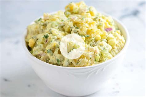 Make the salad several hours ahead of time if you'd like. Easy Potato Salad Recipe with Tips