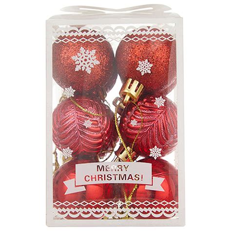 lsljs christmas tree ball ornaments for xmas tree 12 pcs colorful shatterproof glitter 3
