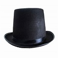 Sombrero de Copa Negro Fieltro Mago Ilusionista Adulto Halloween